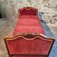 Antique French Louis XV style daybed – single bed – adjustable leg – beech frame – circa 1880–1920