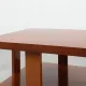Art Deco Walnut Veneer Side Table with Shelf, Belgium, 1920s