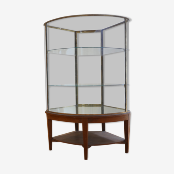 Curved early 20th century display case