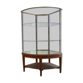 Curved early 20th century display case