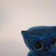 Vintage cat statue, Aldo Londi for Bitossi, Rimini blue series