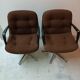 Randall Buck 1960 Space Age Pair of Strafor 451 Shell Armchairs