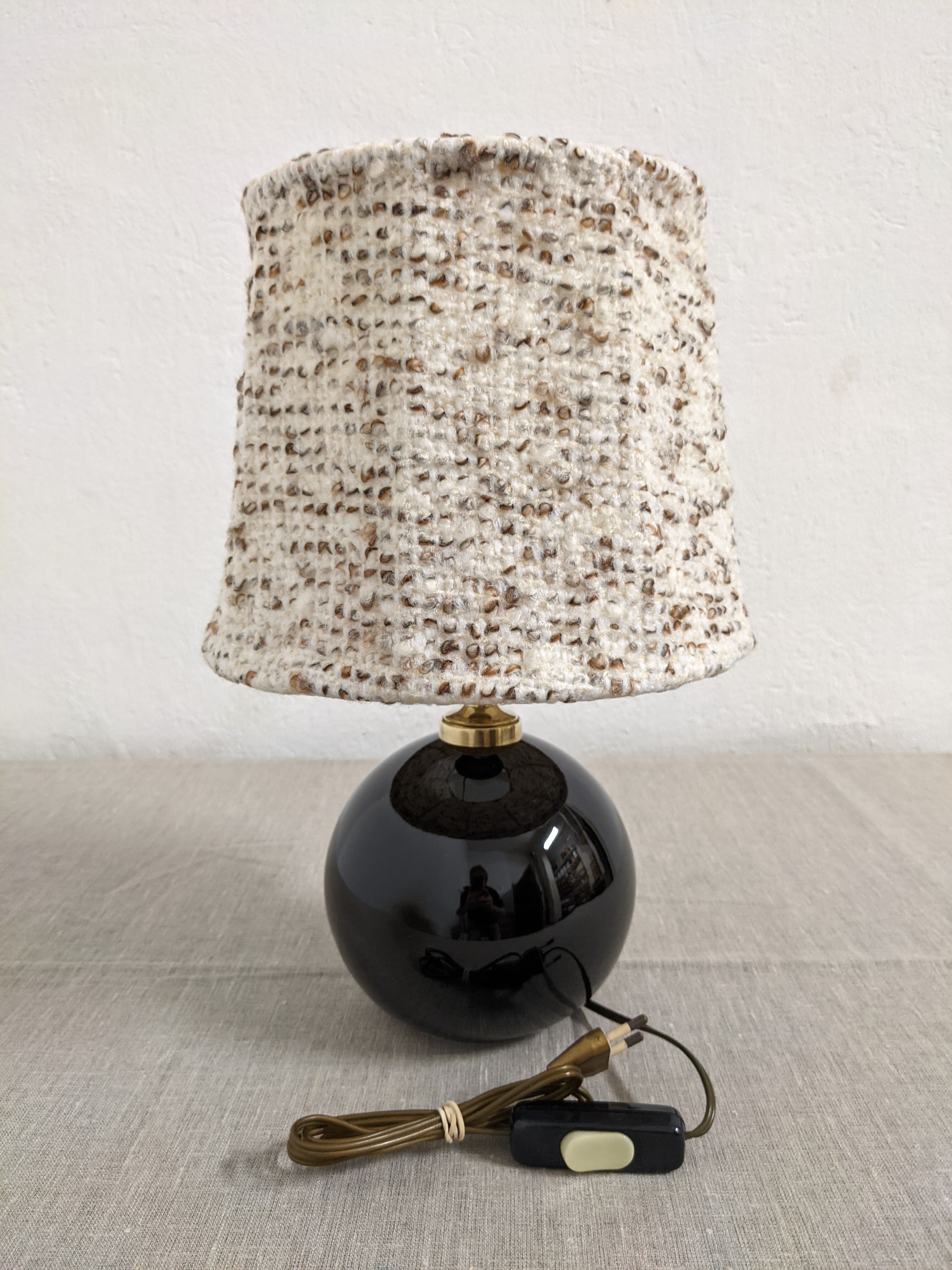 Vintage ball bedside lamp