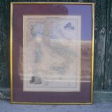 Engraving of the map of ancient Italy