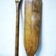 Pair of old wooden oars