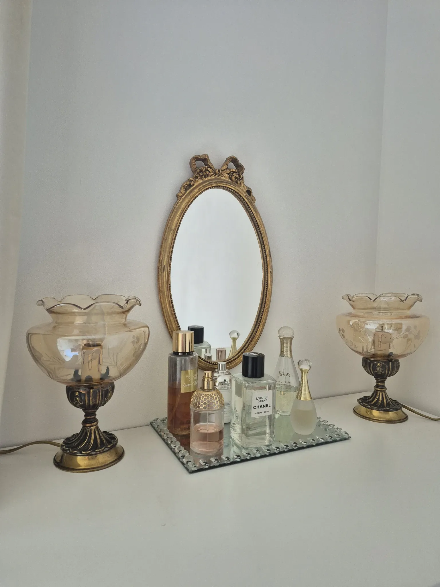 Pair of vintage Targetti bedside lamps - Candle bulb night lights