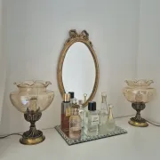Pair of vintage Targetti bedside lamps - Candle bulb night lights