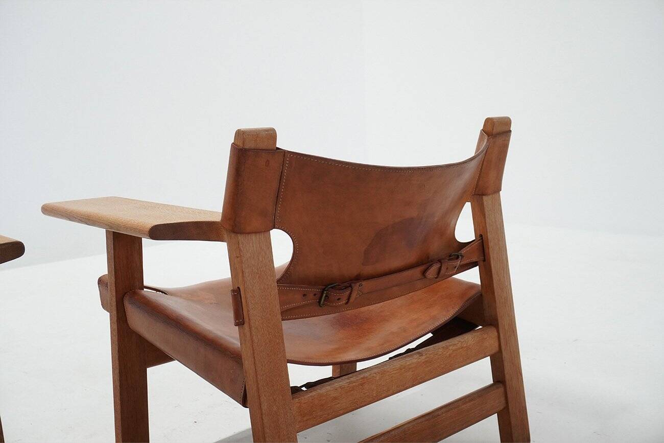 Vintage Danish Chairs by Børge Mogensen for Fredericia, 1970s, Set of 2