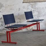 Vintage bench with two seats 1980