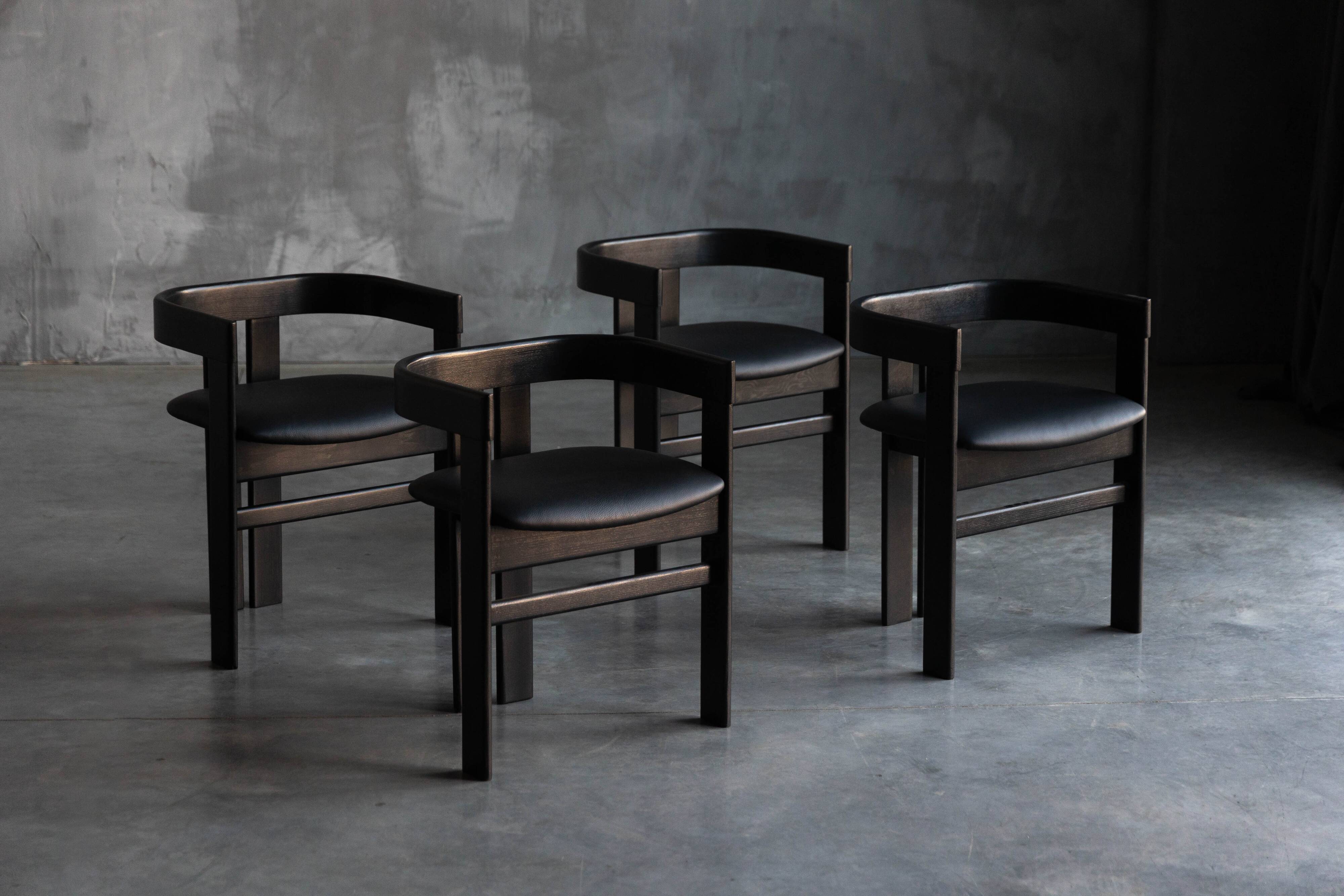 Pigreco chairs by Tobia Scarpa for Tacchini, Italy, 1960s