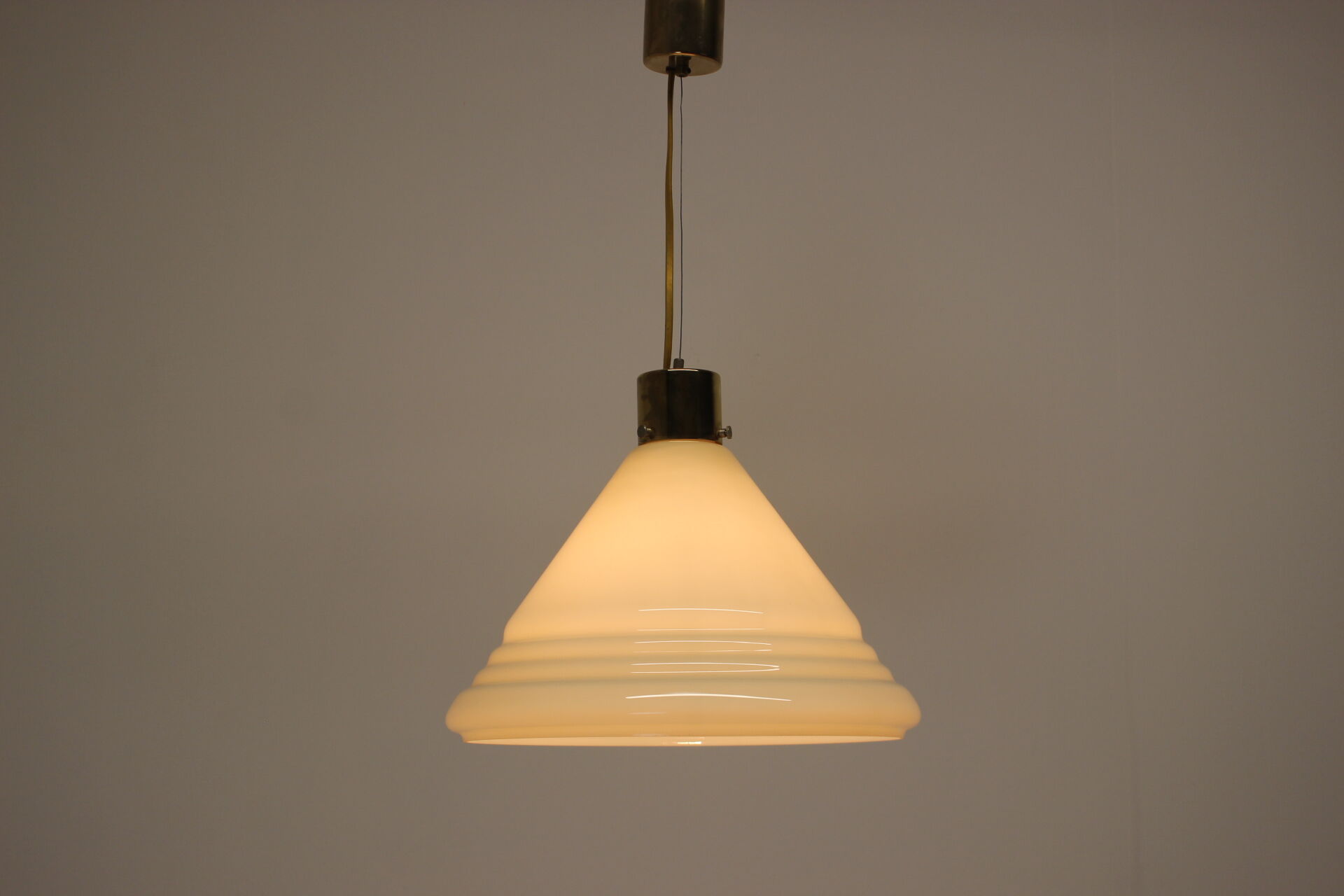 Mid-century glass pendant, 1970's