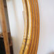 Round rattan bamboo mirror, 60 cm