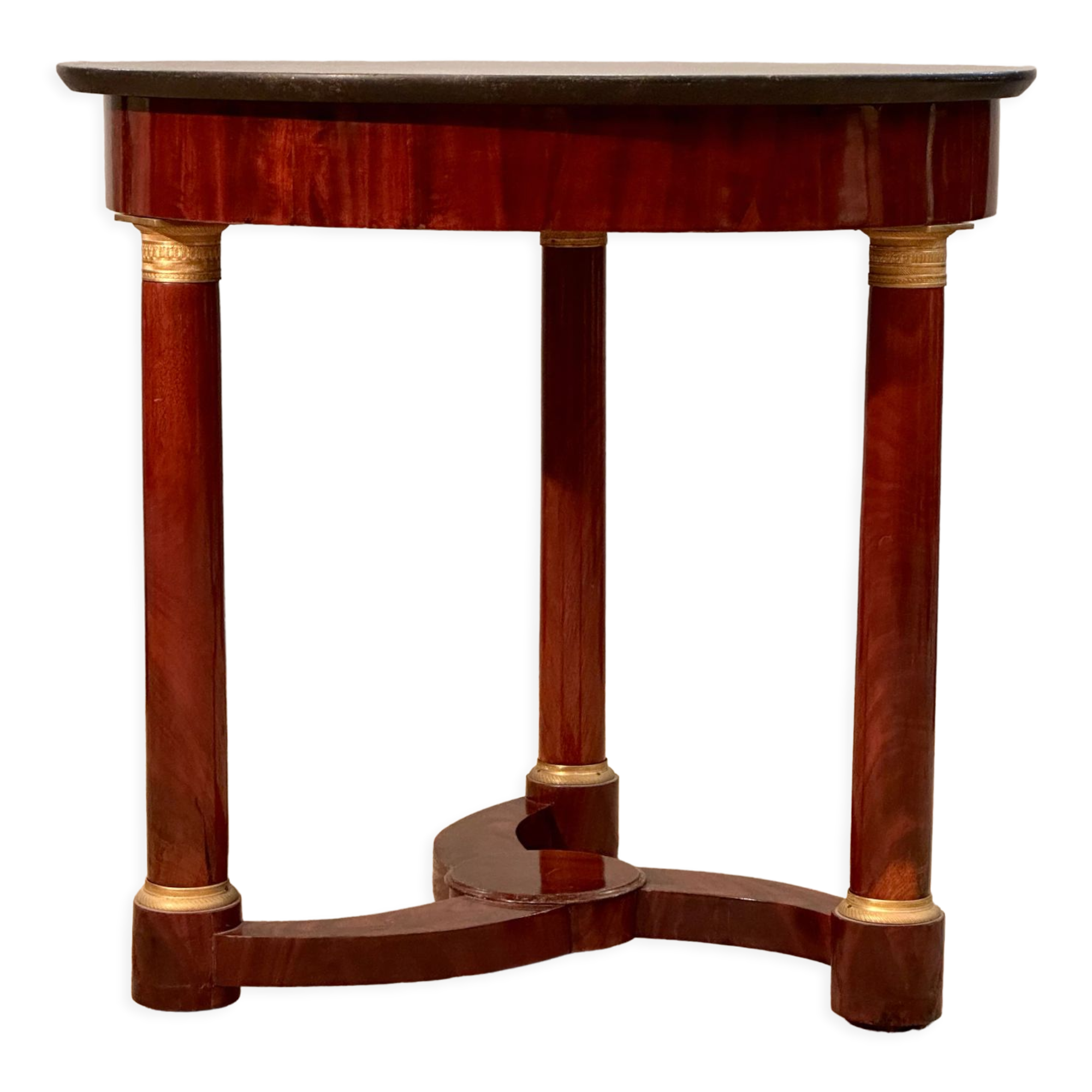 Gueridon tripod mahogany style Empire Epoch XIXth