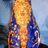 19th century Gien ceramic lamp