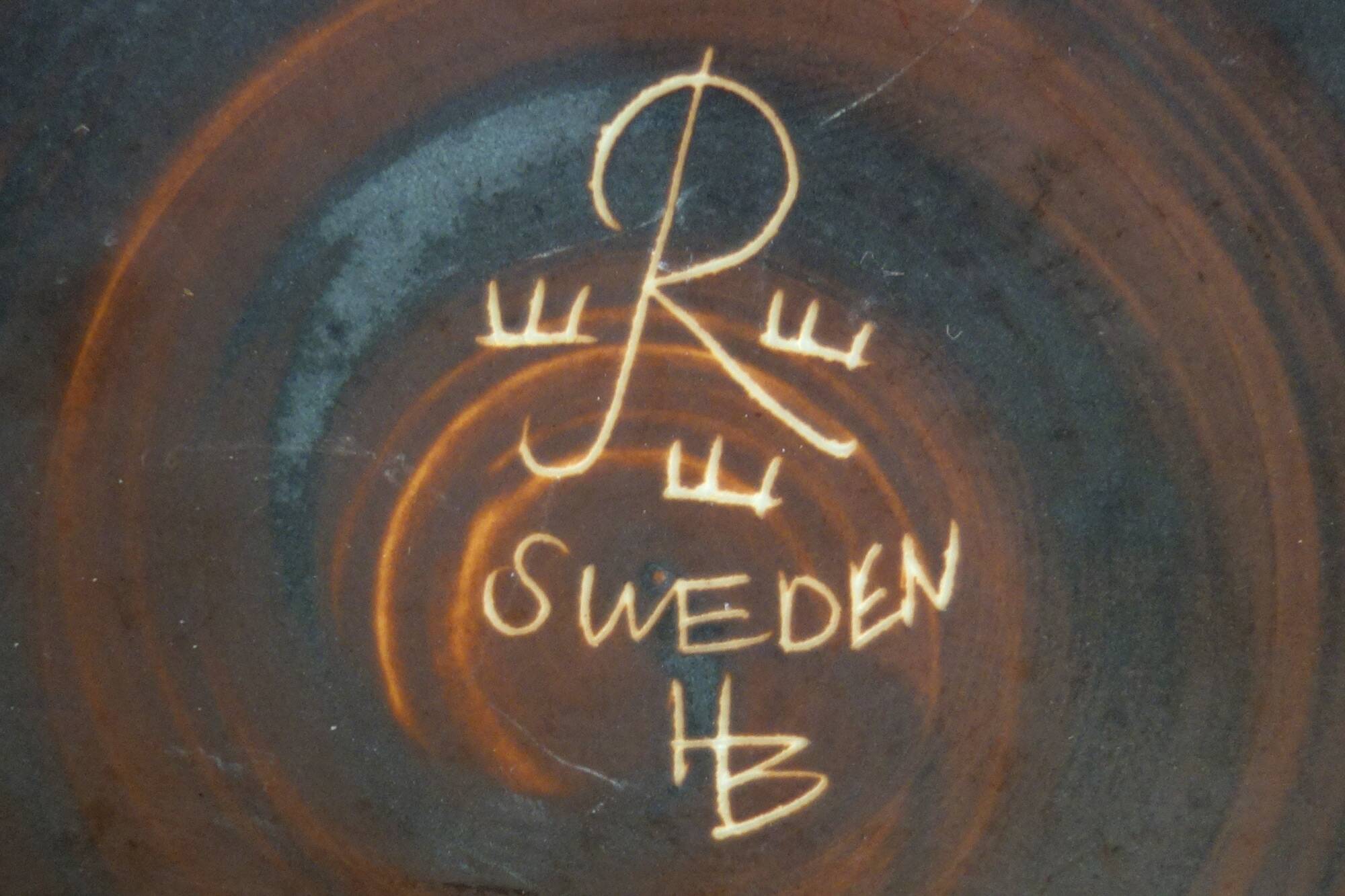 Rare Hertha Bengtson plate, Rörstrand, Sweden, 1950s/1960s
