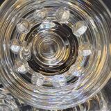 5 verres a pied porto en cristal cristallin de portieux taillé