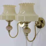 1970s Pair of Wall Lamps, Czechoslovakia