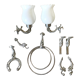 Fish themed wall lamps and bathroom set