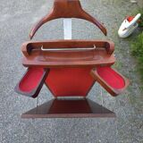 Vintage walnut wood valet from the 50s and 60s
