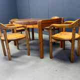 CJ Rosengaarden pine wood dining set - set of 5 - 1970s