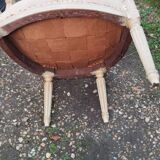 Antique armchair in Louis XVI style from the late 19th century.