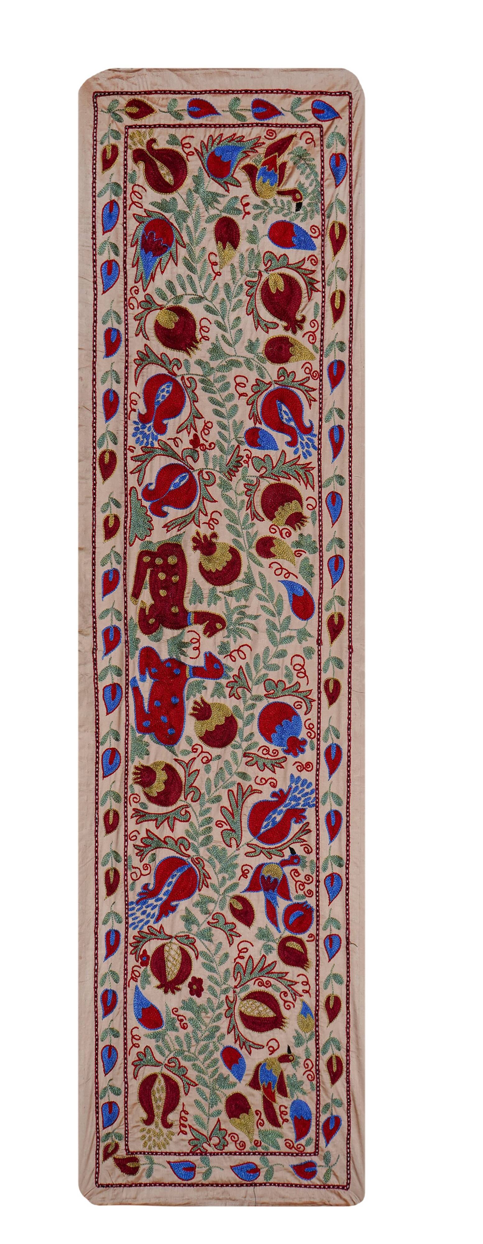 Hand-knotted rug, vintage Turkish rug 53x187 cm