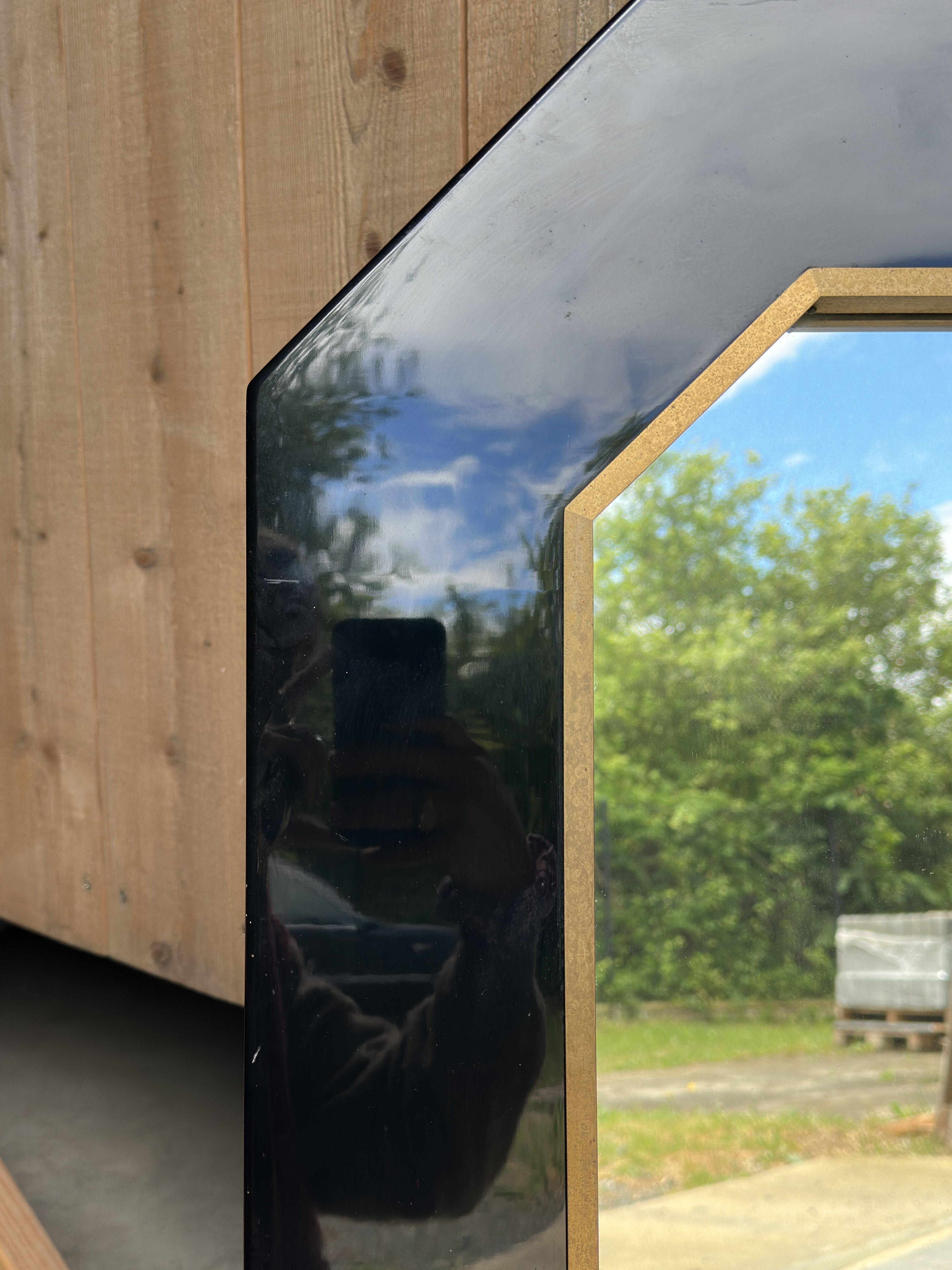Vintage octagonal mirror
