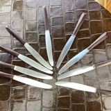 Set of 9 vintage a.fontenille 1034 table knives