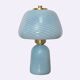 Blue glass Apollo lamp