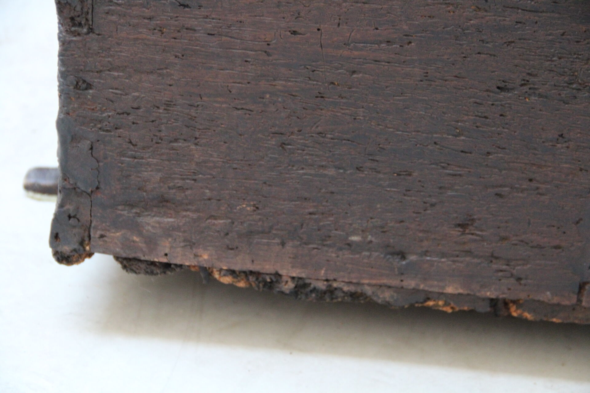 Old box made of raw wood