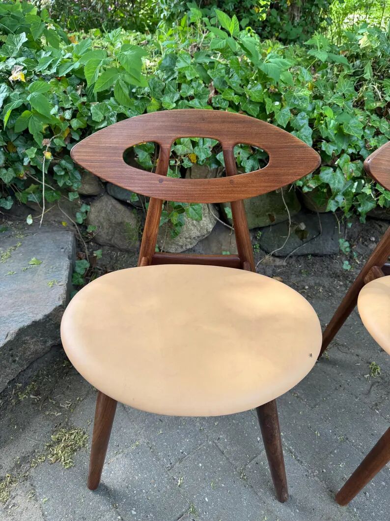 Ensemble de 6 chaises en teck par Ejvind A. Johansson - Modèle 84, Danemark, 1961
