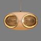 Space age bug eye UFO ceiling lamp *** Massive *** white model *** Belgium