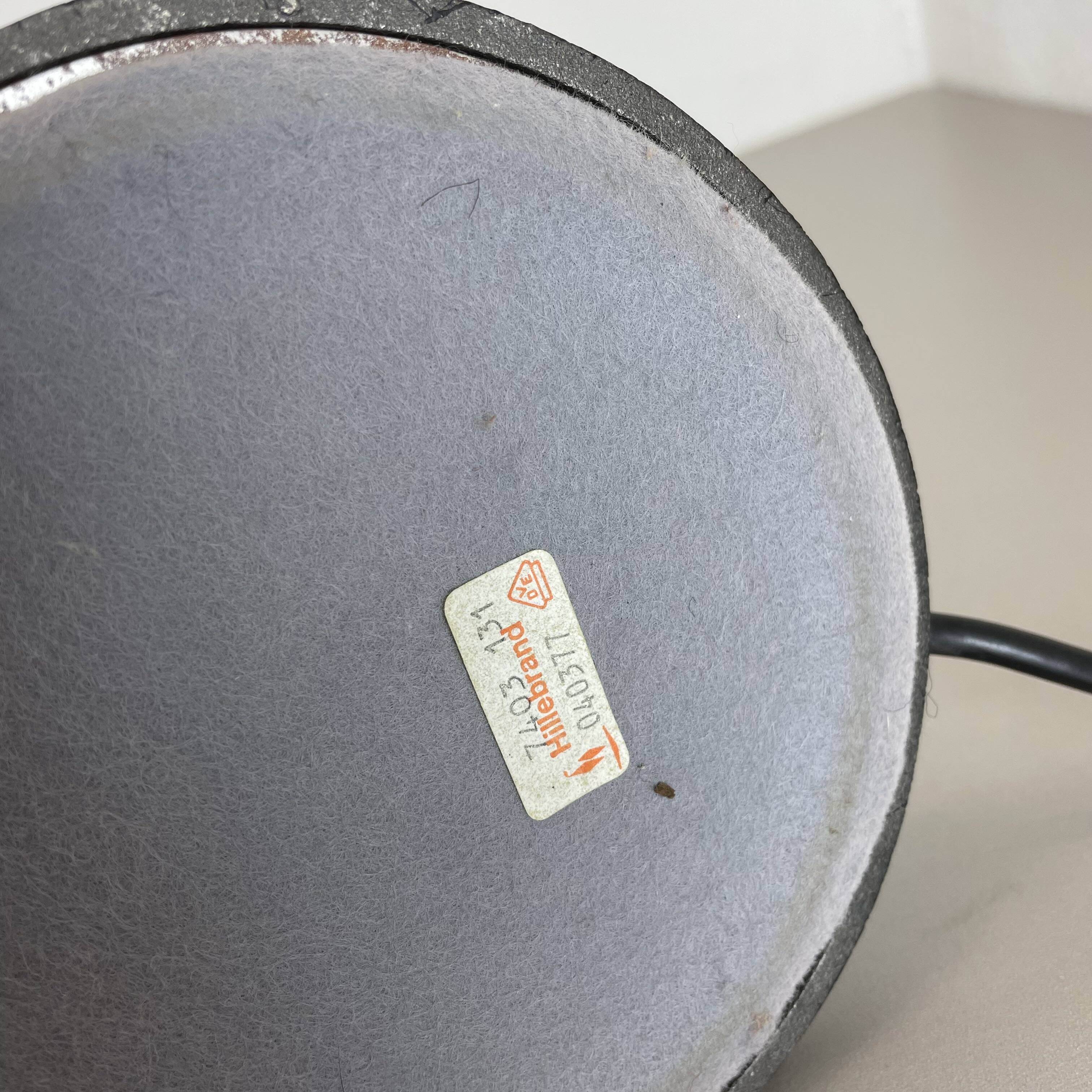 Modernist space age metal table light by hillebrand leuchten, germany, 1970s