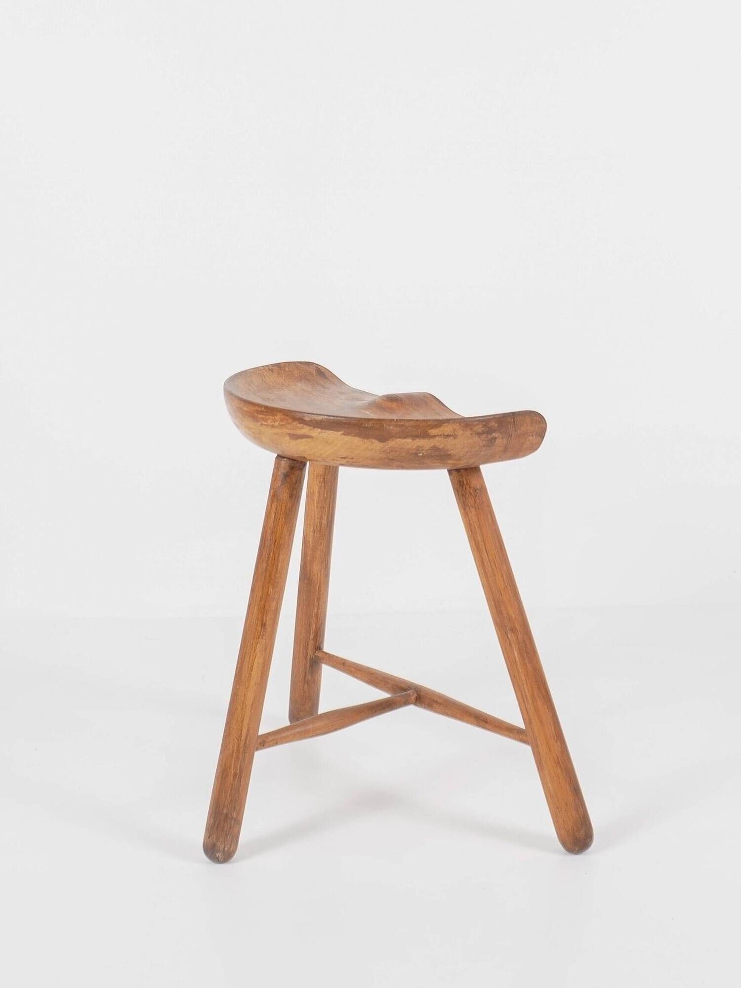 Arne HOVMAND-OLSEN - Vintage wooden stool "Shoemaker" Denmark, circa 1950