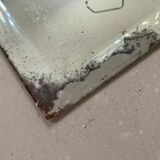 Old bevelled stitched mirror 78x108cm