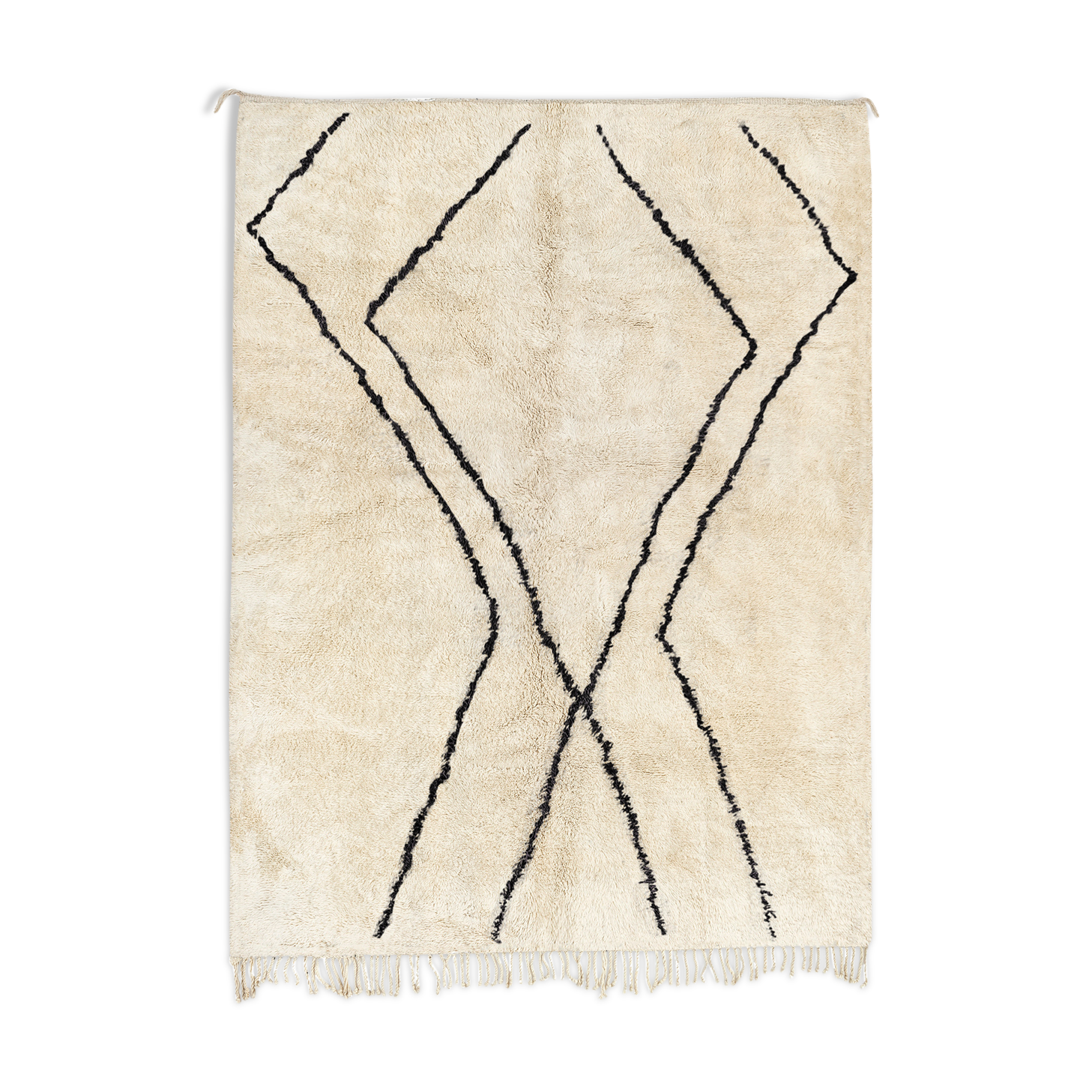 Modern Moroccan carpet white contemporary art