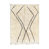 Modern Moroccan carpet white contemporary art