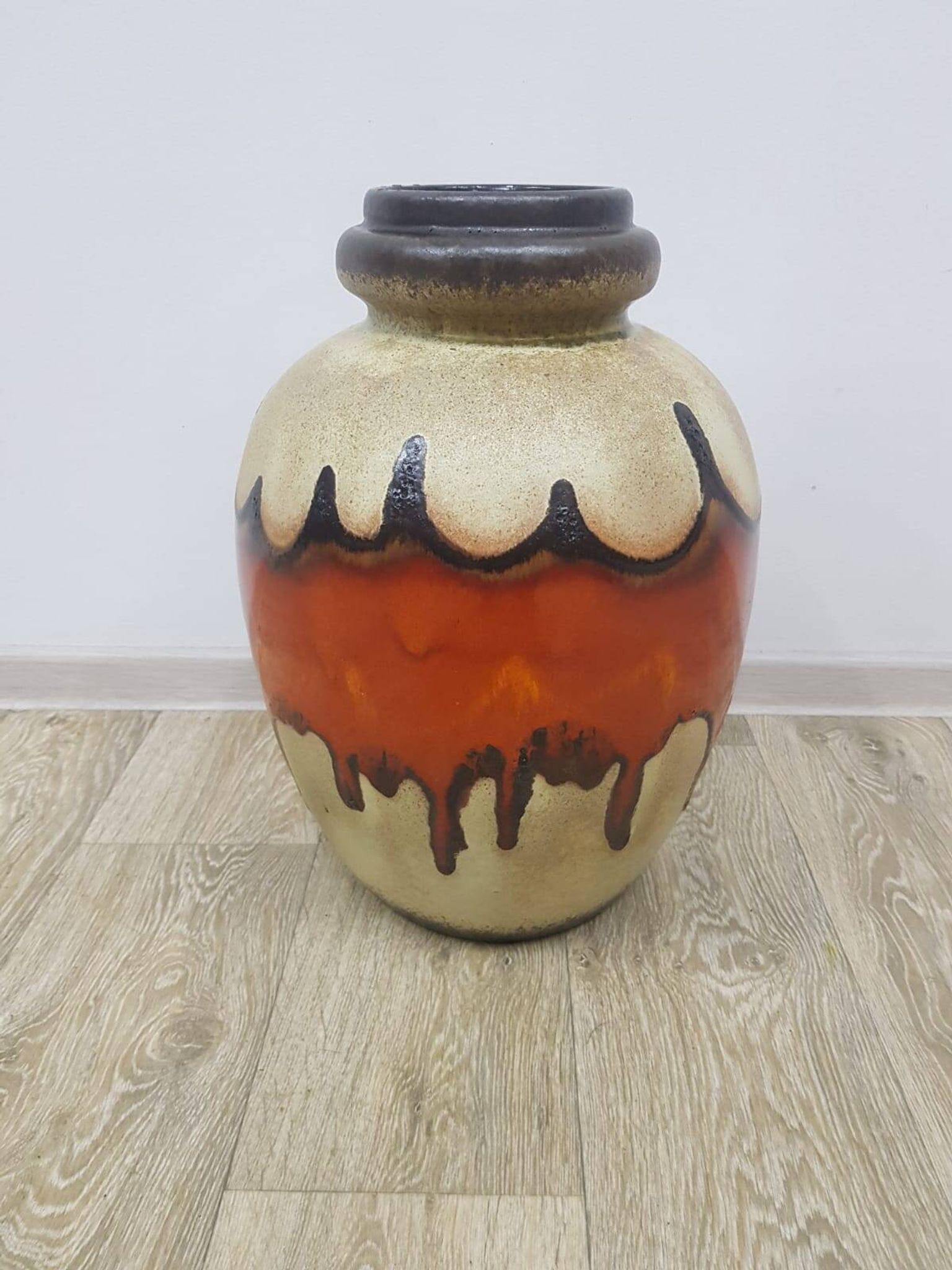 Vintage Scheurich ceramic vase, Germany, 1960s/1970s.