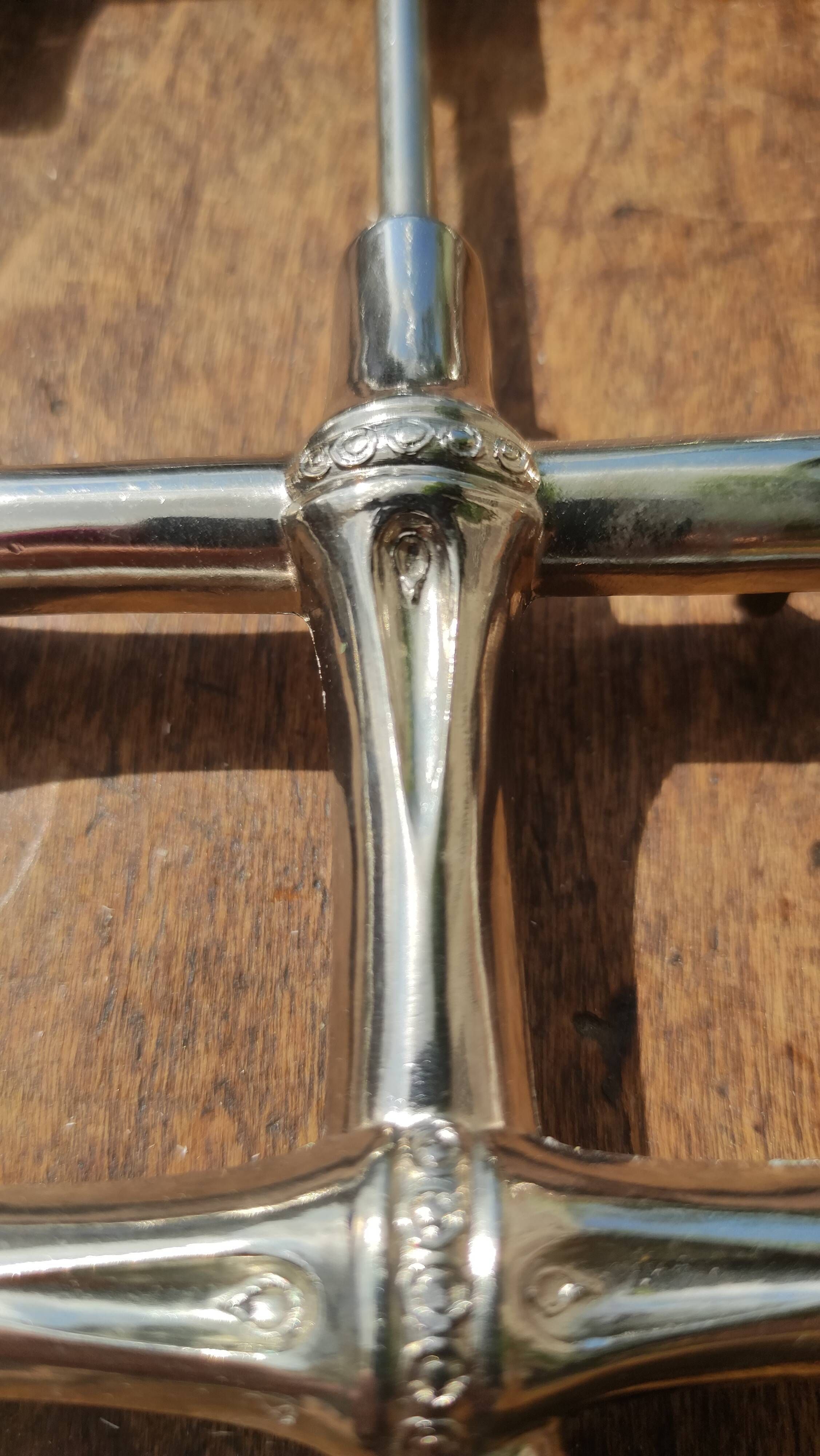 Vintage stretchy underside in silver metal Italy