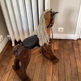 Old horse made of carousel wood