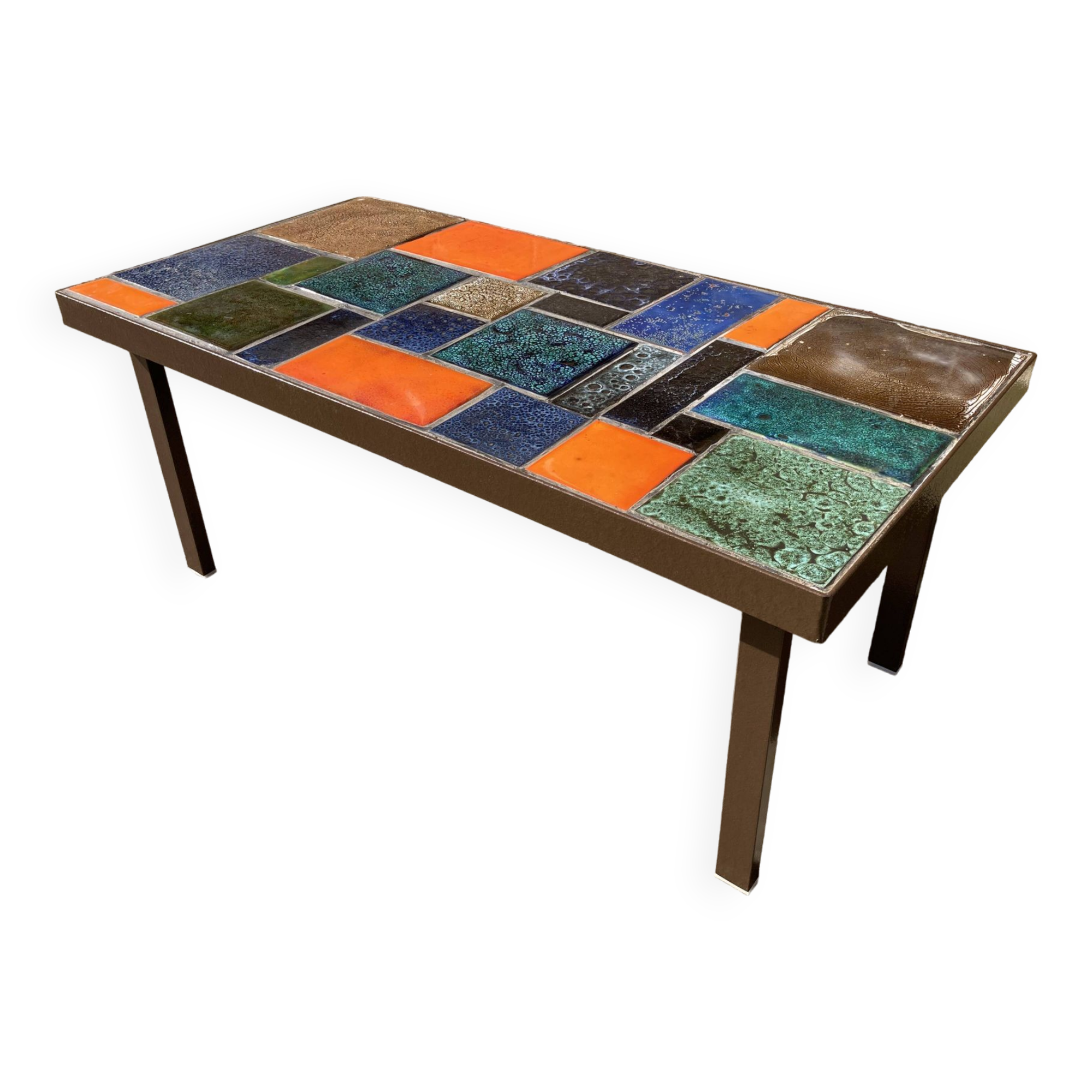 Vintage ceramic coffee table 1970