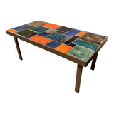 Vintage ceramic coffee table 1970