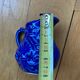Blue barbotine cream jug Onnaing