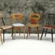 Lot de 6 chaises vintages depareillées
