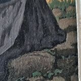 Marcel Jacquier - Oil on Panel Scene of Pardon in Brittany