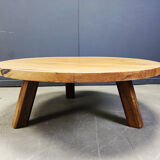 Brutalist tripod coffee table, 1960s