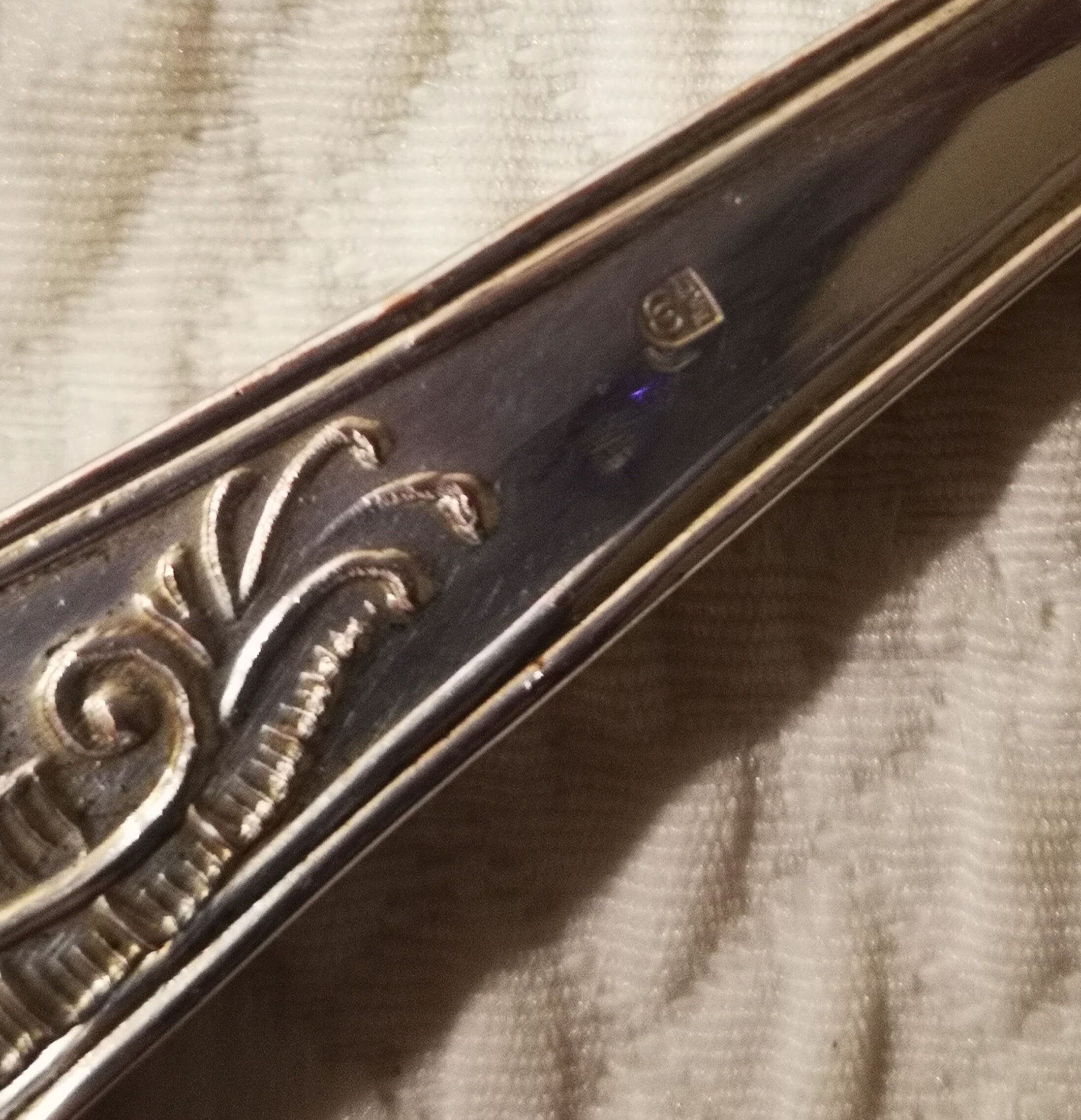 Silver metal service cutlery