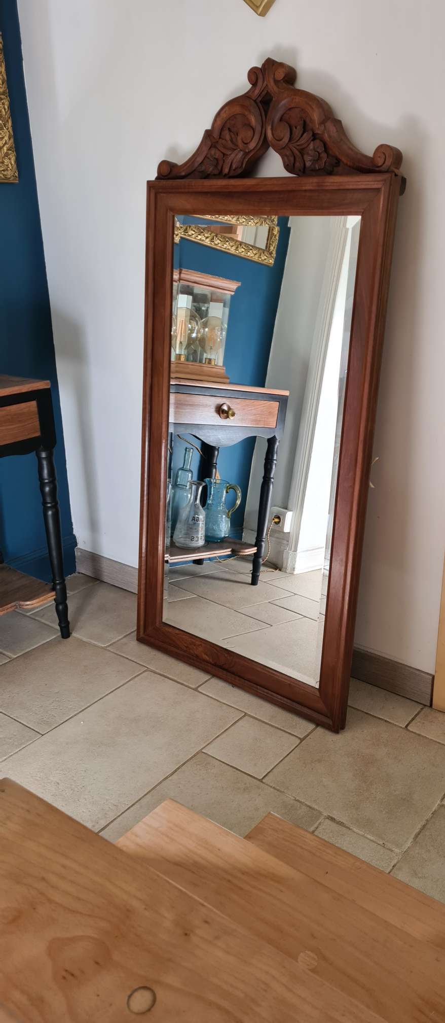 Beveled mirror 50s