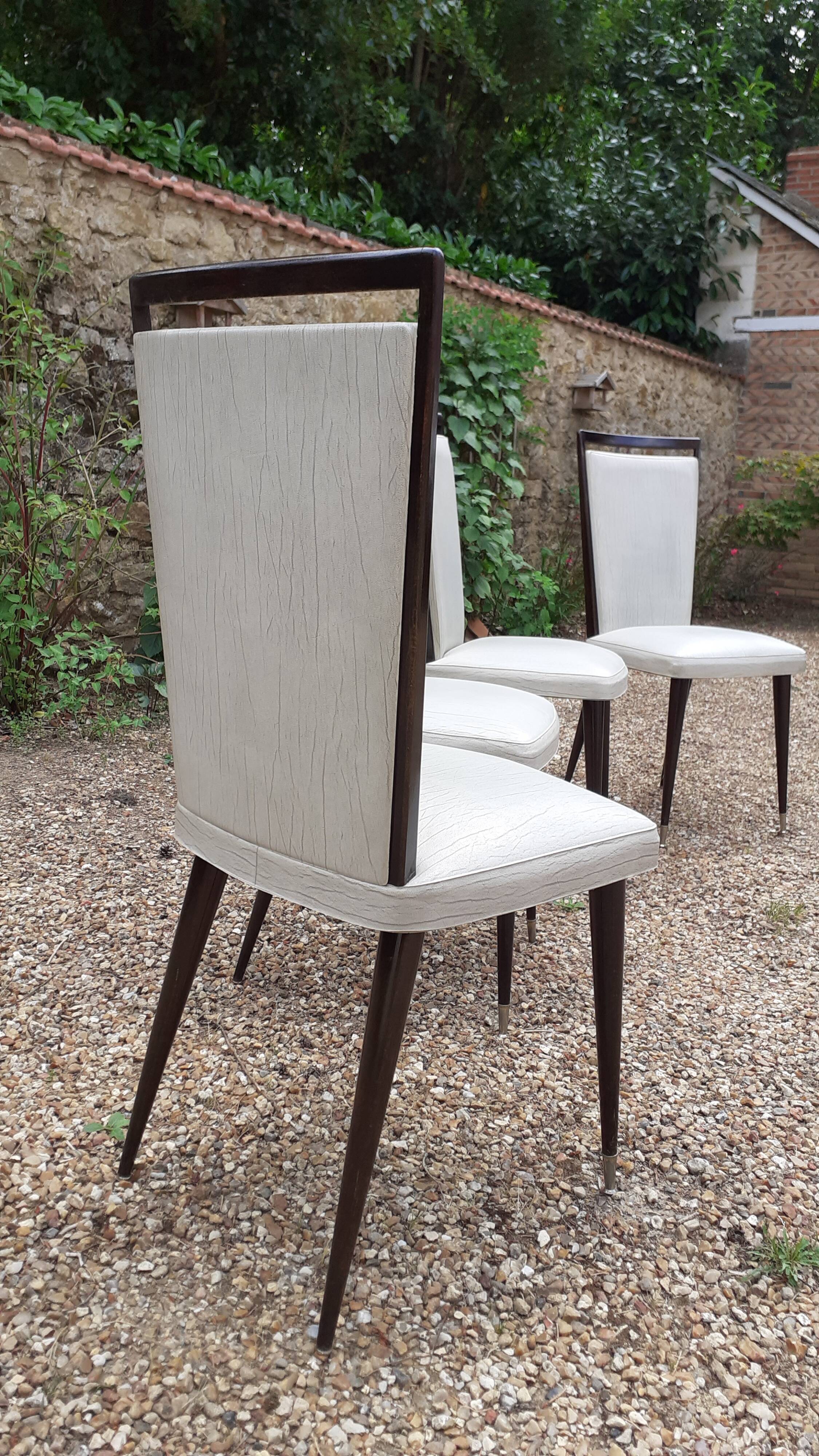 Four vintage chairs 60s