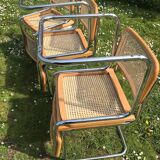 Set of 6 chairs cesca b32 design Marcel Breuer italy